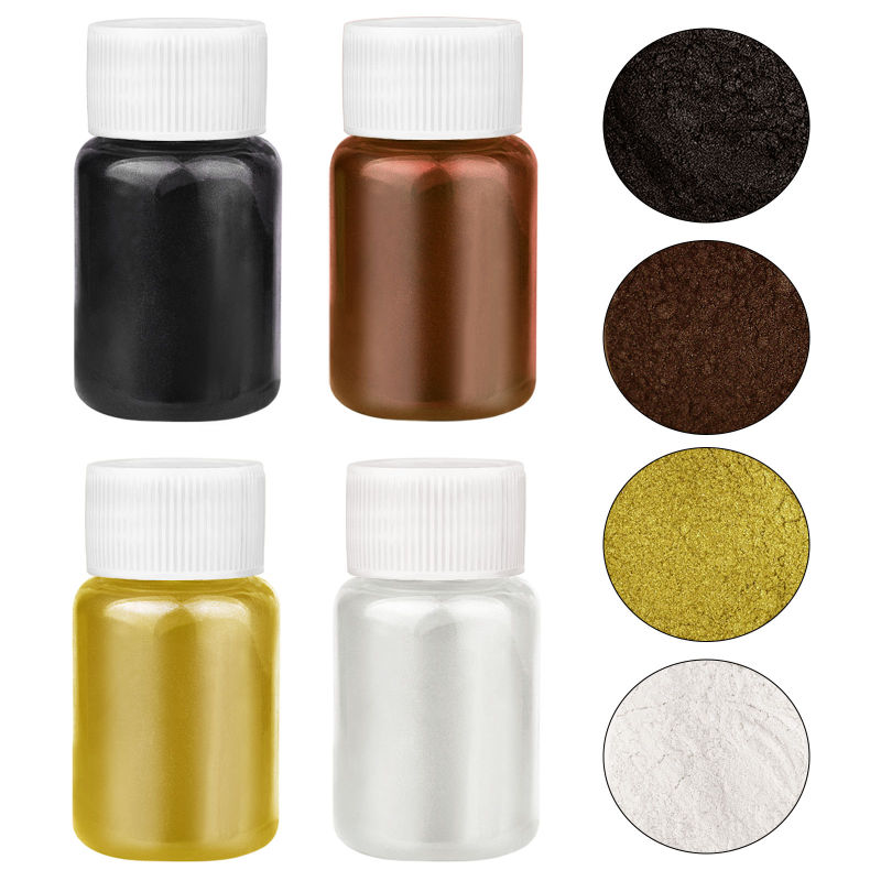 4 Colors/Set Pearlescent Powde - Resin Pigment Set ulasan dan harga