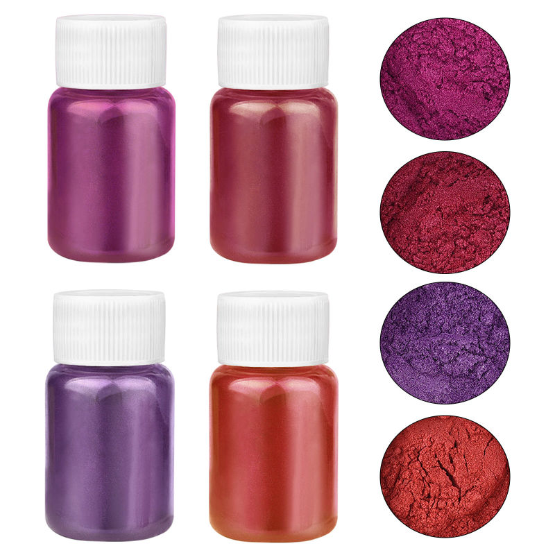 4 Colors/Set Pearlescent Powde - Resin Pigment Set ulasan dan harga