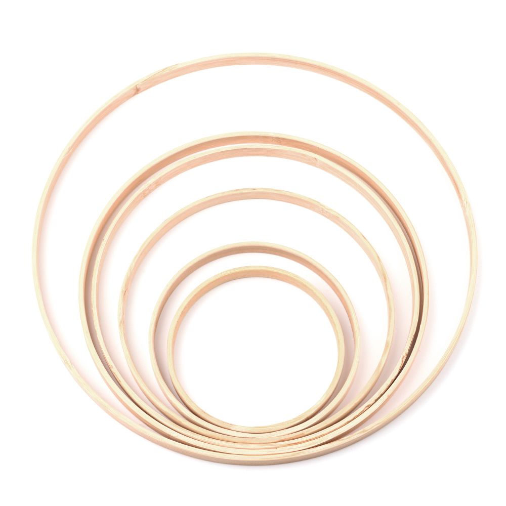 10Pcs 10/12/15/18/20/26cm Ring - Wood Ring Blank ulasan dan harga
