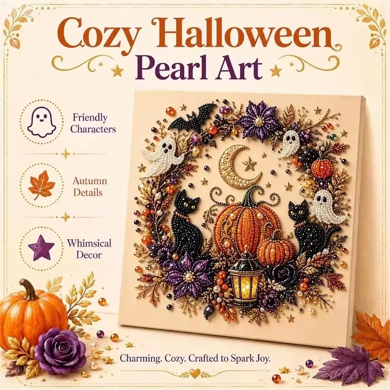 @Halloween Ghost Pearl Art Kit - Resin Craft Kit ulasan dan harga