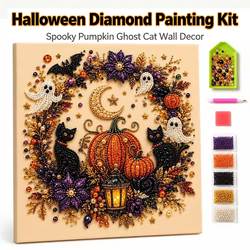 @Halloween Ghost Pearl Art Kit - Resin Craft Kit ulasan dan harga