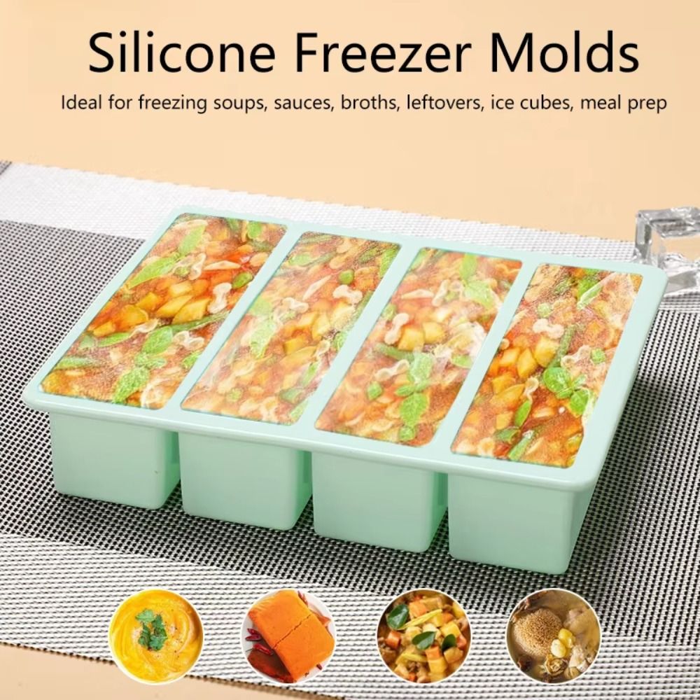 New 4 Grids Giant Storage For  - Serving Tray Mold ulasan dan harga