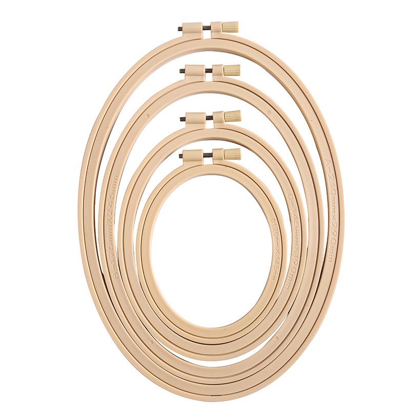 Imitation Bamboo Plastic Oval  - Wood Ring Blank ulasan dan harga