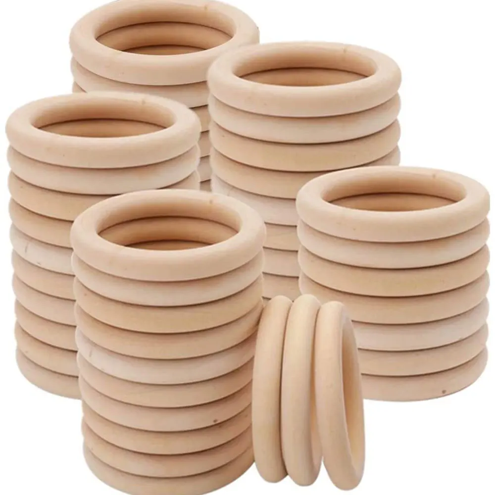 Unfinished Solid Wooden Rings  - Wood Ring Blank ulasan dan harga