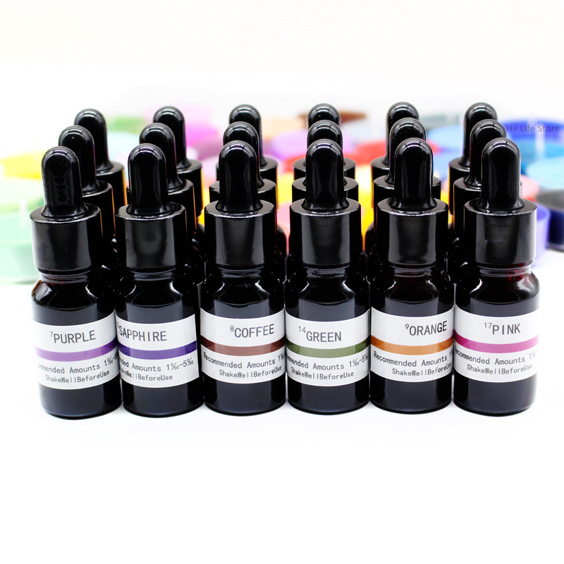 10ml Liquid Candle Dye High Co - Resin Pigment Set ulasan dan harga