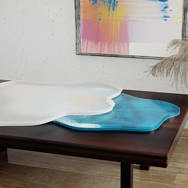Large 61cm Irregular tray epox - Resin Ocean Wave Mold ulasan dan harga