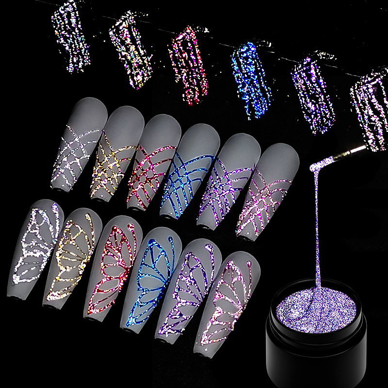 6Pcs/Set Reflective Glitter Sp - Resin Glitter Pack ulasan dan harga
