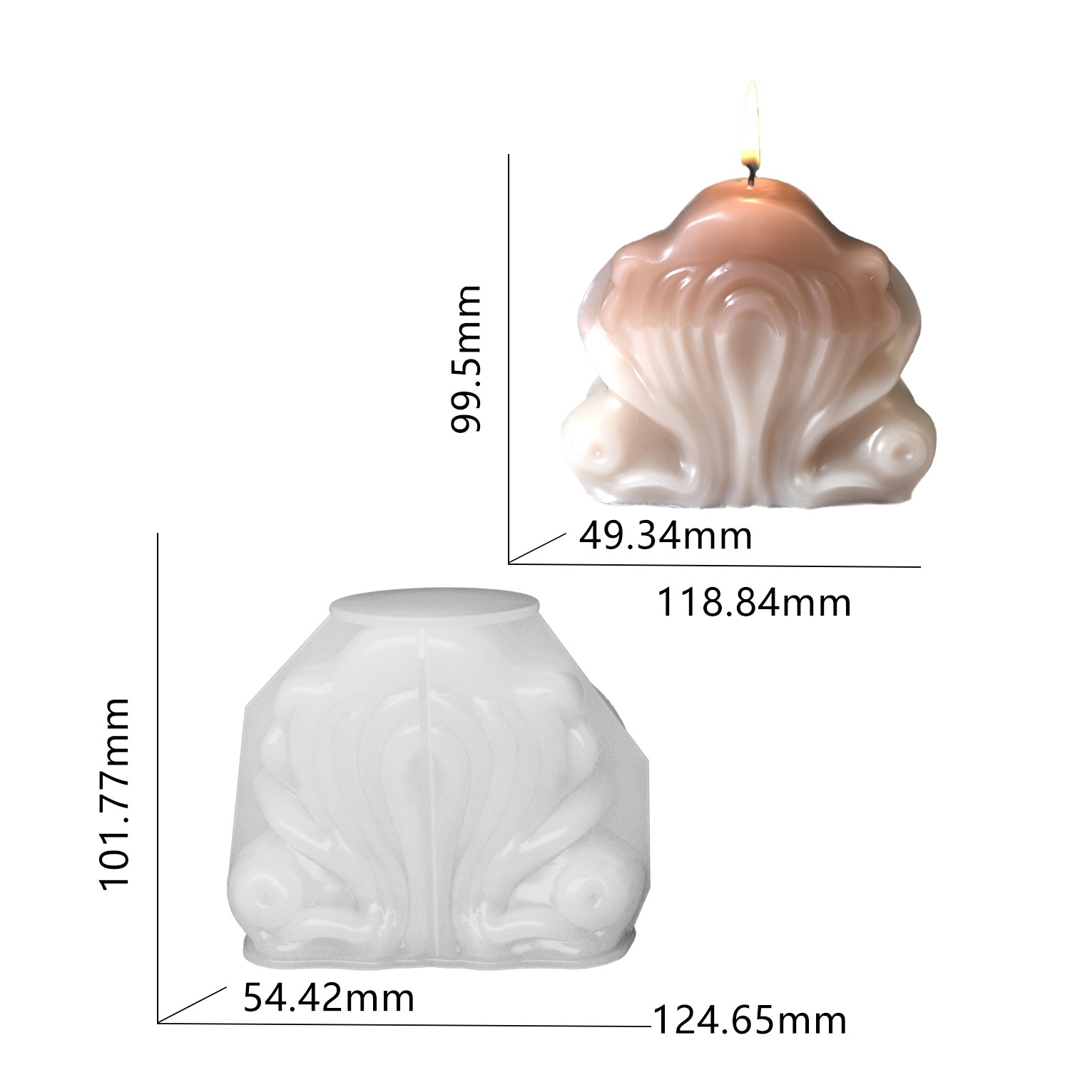 Ocean Shell Candle Silicone Mo - Resin Ocean Wave Mold ulasan dan harga