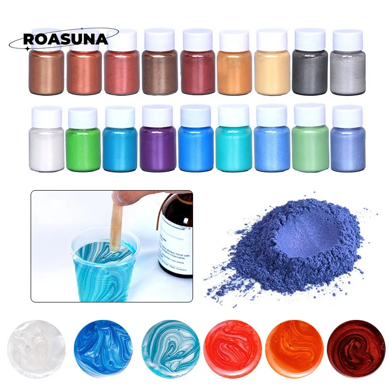 24 Colors Mica Pearl Powder fo - Resin Pigment Set ulasan dan harga