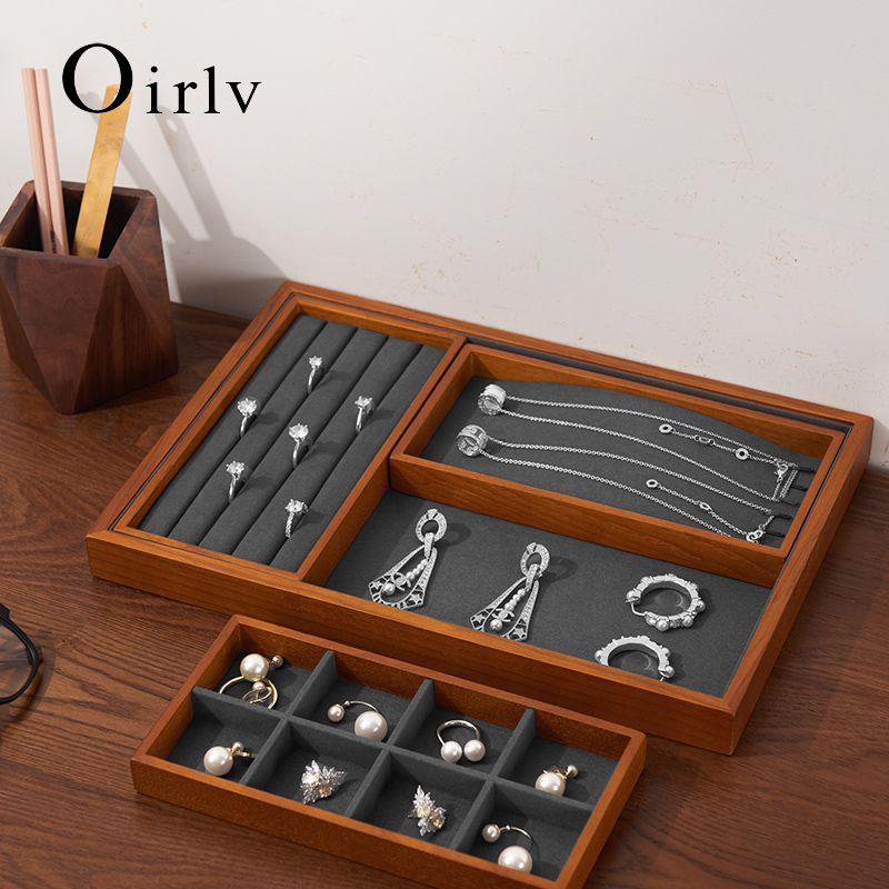 Oirlv Wooden Jewelry Organizer - Wood Ring Blank ulasan dan harga