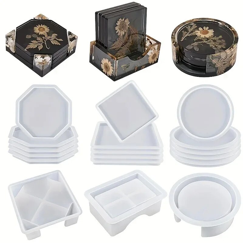 Coaster Resin Molds Set Includ - Serving Tray Mold ulasan dan harga