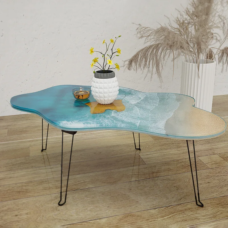 Large 61cm Irregular tray epox - Resin Ocean Wave Mold ulasan dan harga