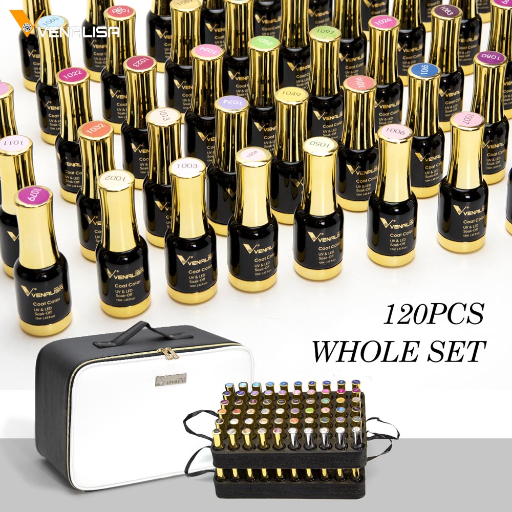 120pcs*12ml VENALISA Gel Varni - Resin Glitter Pack ulasan dan harga